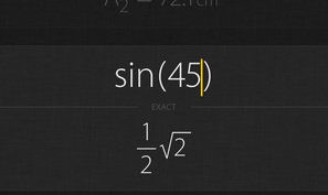 Archimedes is a free graphing calculator app for iOS & Android that can calculate exact solutions for trigonometric functions